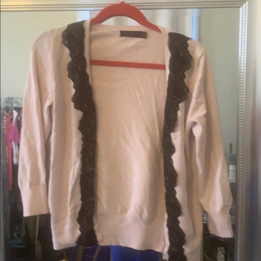 Pink and Black lace Limited cardigan
